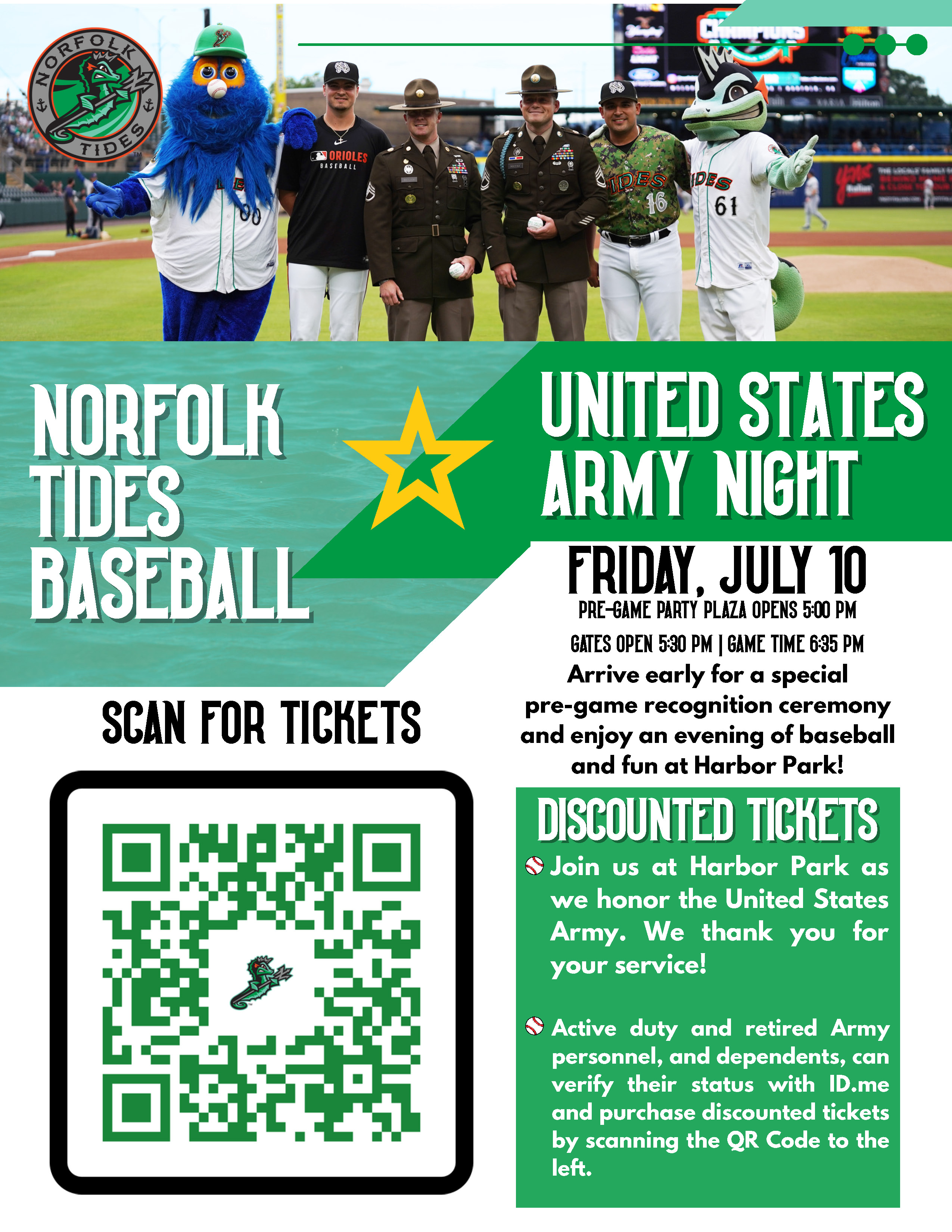 Norfolk Tides Army Flyer